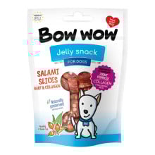 Лакомство для собак Bow wow слайсы салями из говядины и коллагена, 80 г