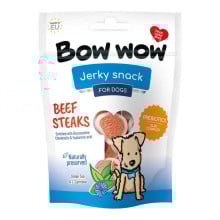 Лакомство для собак Bow wow снеки из говядины в виде стейков, 80 г