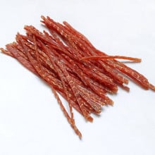 Лакомство Селянські Смаколики для собак, утиная соломка нежная, 12-14×0.3 см, 500 г