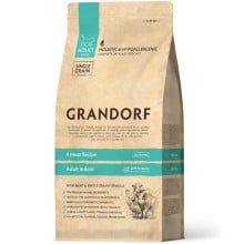Сухий корм для котів Grandorf Four Meat Adult Indoor для котів з нормальною активністю від 1 року і старше, 4 види м'яса і пробіотики, 400 г