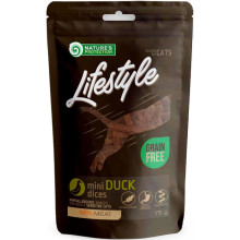 Ласощі Nature's Protection Lifestyle Snack For Cats Mini Duck Dices для котів, міні шматочки качки, 75 г