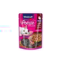Вологий корм Vitakraft Poesie Delice для котів, серця в соусі, 85 г