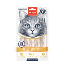 Функціональні рідкі ласощі Wanpy Creamy Lickable Treats Joint Support для підтримки суглобів у котів, 5×14 г