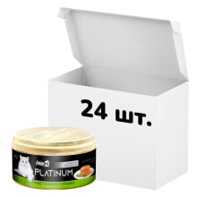 Упаковка консервов AnimAll Platinum для кошек, нежный паштет из кролика, 70 г, 24 штуки