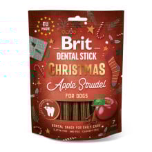 Лакомство Brit Dental Stick Christmas Apple Strudel для собак, рождественский яблочный штрудель, 7 шт, 251 г