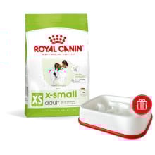 Промо набор Сухой корм Royal Canin X-Small Adult для собак миниатюрных пород, 3 кг + интерактивная кормушка в подарок