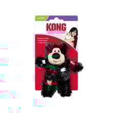 Іграшка KONG Softiтes Patchwork Bear для котів, ведмедик лоскутний, 5.08×10.8×11.43 см