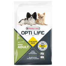 Сухой суперпремиум корм Versele-Laga Opti Life Adult Mini для собак мини и малых пород, курица, 7.5 кг