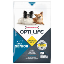 Сухий суперпреміум корм Versele-Laga Opti Life Senior Mini для літніх собак міні та малих порід, курка, 2.5 кг