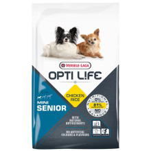 Сухий суперпреміум корм Versele-Laga Opti Life Senior Mini для літніх собак міні та малих порід, курка, 7.5 кг