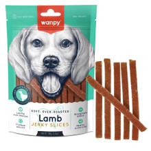 Ласощі для собак Wanpy Soft Lamb Jerky Slices, в'ялене філе ягня, слайси, 100 г
