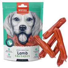 Ласощі Wanpy Lamb Sausages для собак, сосиски з ягням, 100 г