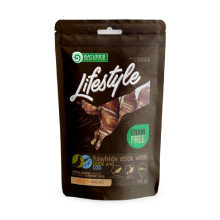 Ласощі Nature's Protection Lifestyle Rawhide Stick Duck&Cod для собак, палички з качкою та трескою, 75 г