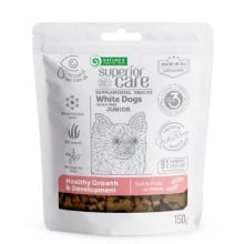 Беззернові ласощі Nature's Protection Superior Care White Dogs Healthy Growth&Development для молодих собак, комахи, 150 г