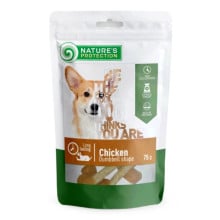 Ласощі Nature's Protection Chicken Dumbbell Shape для собак, гантелі з куркою, 75 г