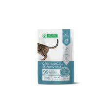 Вологий корм Nature`s Protection Weight Control, для дорослих котів, контроль веса, курка, тунець та лосось, 100 г