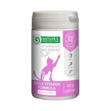 Добавка Nature's Protection Daily Vitamins formula для дорослих котів, для підтримки імунітету та травної системи, 120 таб.