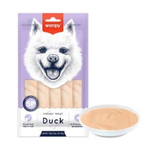 Рідкі ласощі Wanpy Creamy Lickable Treat Duck для собак, качка, 5 стіків по 14 г