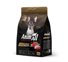 Сухий корм AnimAll для дорослих собак малих порід, зі свіжою індичкою та ягням, 2.5 кг