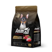 Сухой корм AnimAll для взрослых собак малых пород, со свежей индейкой и ягненком, 2.5 кг