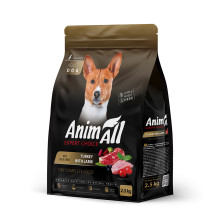 Сухий корм AnimAll для дорослих собак середніх порід, зі свіжою індичкою та ягням, 2.5 кг
