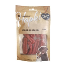 Лакомства Flamingo Сосиски з м’ясом кролика, для собак, 75 г