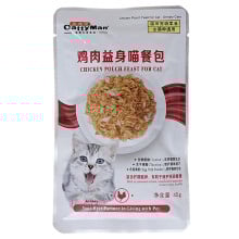 Влажный корм CattyMan Urinary Care Chicken Feast консервы с курицей и макрелью в желе, для кошек, склонных к мочекаменной болезни, пауч, 45 г