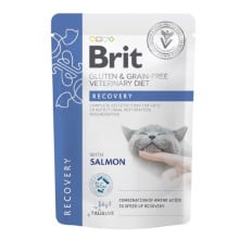 Вологий корм Brit GF VetDiet Recovery для котів, з лососем, 85 г