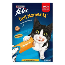 Ласощі FELIX DeliMoments для котів, рідкі, з куркою, 4×10 г