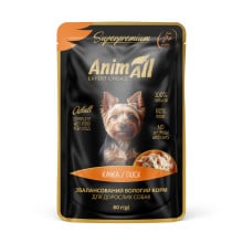 Вологий корм AnimAll для собак, качка, 80 г