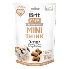 Ласощі Brit Care Mini Treats Think для собак малих порід, для розумових здібностей, індичка, арахісове масло, 50 г