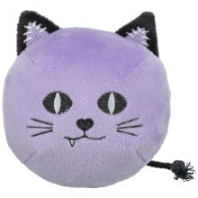 Іграшка Trixie Halloween кіт з пищалкою для собак, м’яка іграшка, 10 см