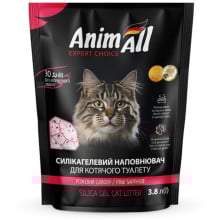 Силікагелевий наповнювач AnimAll Рожева пелюстка, для котів, 3.8 л (1.6 кг)