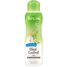 Кондиціонер TropiClean Lime & Cocoa для зволоженою шкіри і зниження линьки для собак і котів, 355 мл