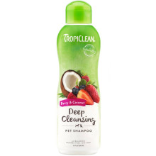 Шампунь TropiClean Berry & Coconut "Ягода і кокос" для собак і котів, 592 мл
