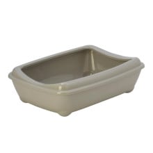Туалет Moderna Mini Arist-O-Tray для кішок, з бортиком, сірий, 42 х 31 х 13 см