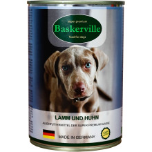 Влажный корм Baskerville для собак, ягненок и петух 400 г