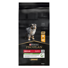 Сухой корм Purina Pro Plan Dog Medium Puppy Optistart для щенков средних пород, с курицей, 12 кг