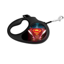 Повідець-рулетка для собак Waudog R-leash, малюнок "Супермен Лого", S, 15 кг, 5 м, світловідбиваюча стрічка