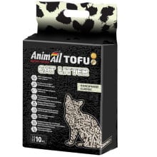 Соєвий наповнювач AnimAll Tofu Classic для котів, без аромату, 10 літрів (4.66 кг)