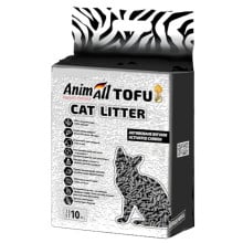 Соєвий наповнювач AnimAll Tofu Carbon для котів, з активованим вугіллям, 10 літрів (4.66 кг)