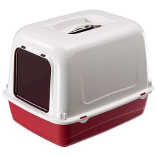 Закрытый туалет Ferplast Clear Cat 10 для котов, 36×47×35 см