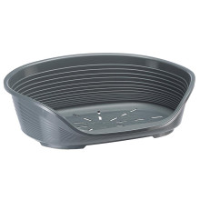 Пластиковый лежак Ferplast Siesta Deluxe 12 Grey с антискользящим покрытием, 111×80,5×33,5 см