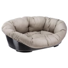 Пластиковый лежак Ferplast Sofa 6 в комплекте с подушкой для собак и кошек, 73×55×27 см