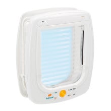 Ferplast Swing 9 Set White дверцята для великих кішок і маленьких собак, 4 варіанти закриття, 26,2x10,2x31,2 см