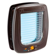 Ferplast Swing 9 Set Brown дверцята для великих кішок і маленьких собак, 4 варіанти закриття, 26,2x10,2x31,2 см