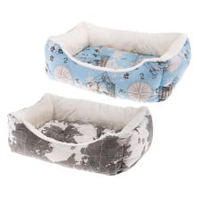 Лежак Ferplast Coccolo 60 Map Blue-Grey для собак и кошек, 66×50×20 см