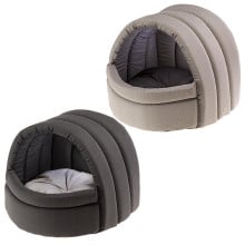 Домик Ferplast Alveo 40 House Brown-dove Grey полукруглый для кошек, 40×39×35 см