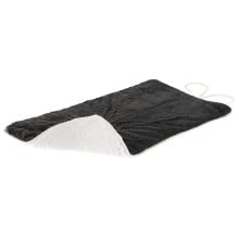Двухсторонний меховой ковёр Ferplast Nanna 85 Soft Blanket Black для собак и кошек, чёрный, 65×50 см