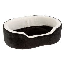 Кровать Ferplast Nido 95 Bedding Soft Black для собак и кошек, чёрный, 95×65×23 см